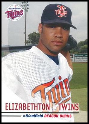 2004 Grandstand Elizabethton Twins Deacon Burns